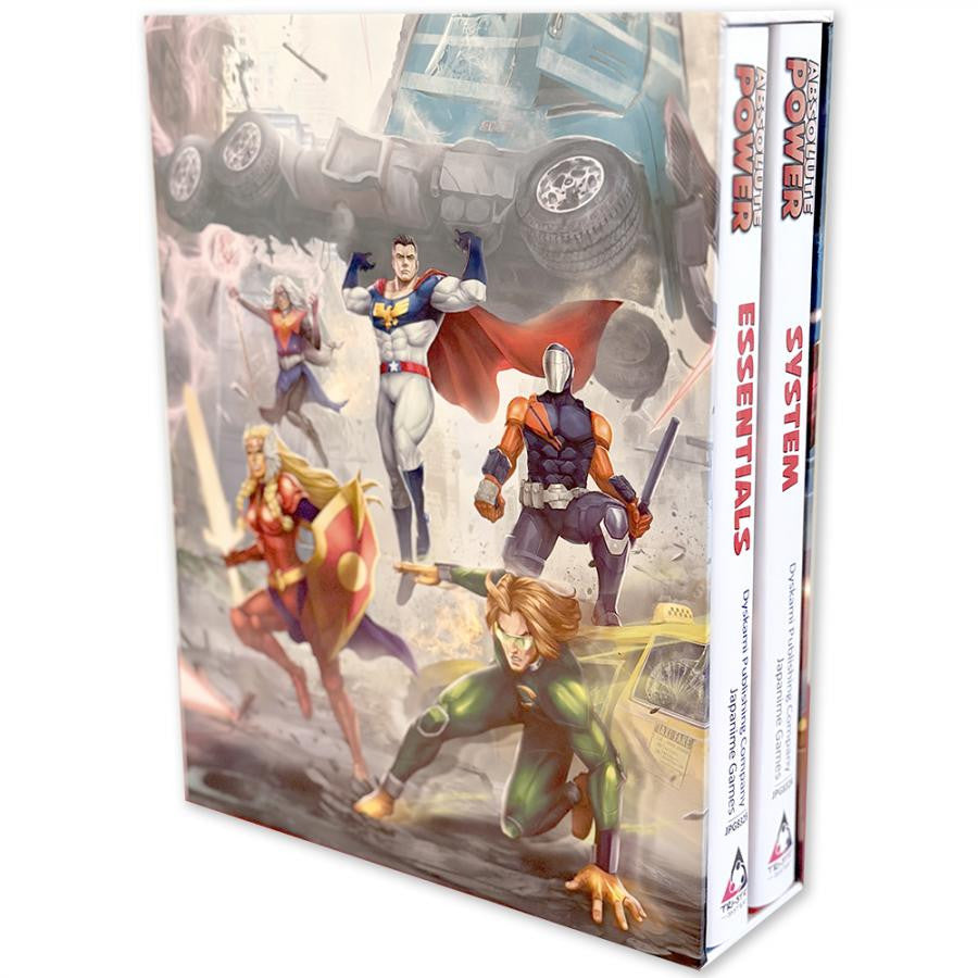 Dyskami Absolute Power: Superhero RPG Slipcase Set (Two Book Volumes)